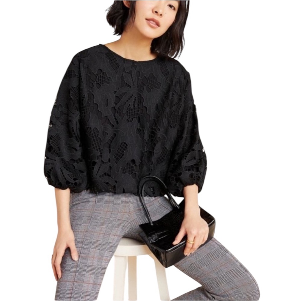 Anthropologie Eri + Ali Annmarie Lace Blouse